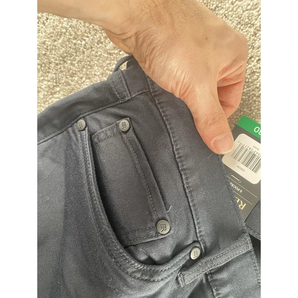 Banana Republic 5 Pocket Pant Black Mens 38x30 Cotton Stretch Preppy Business